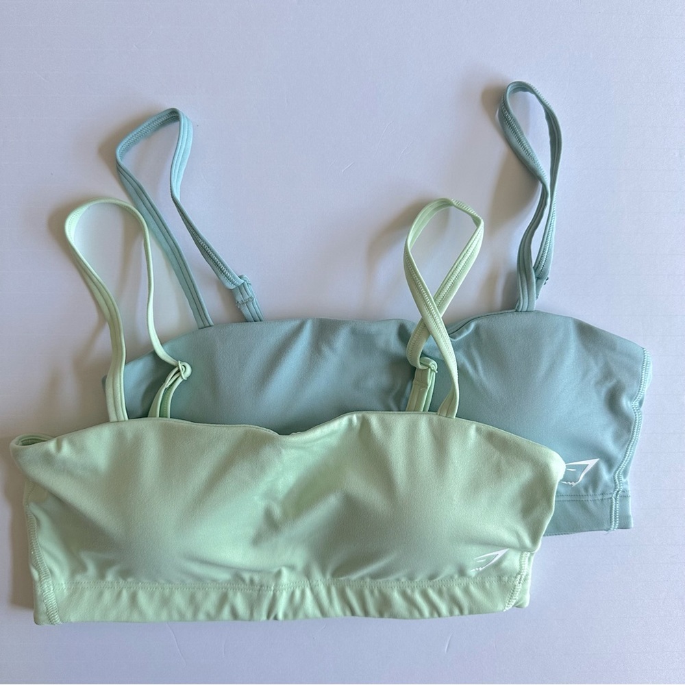 Gymshark XS Training Bandeau Sports Bra Set - Picture 1 of 5